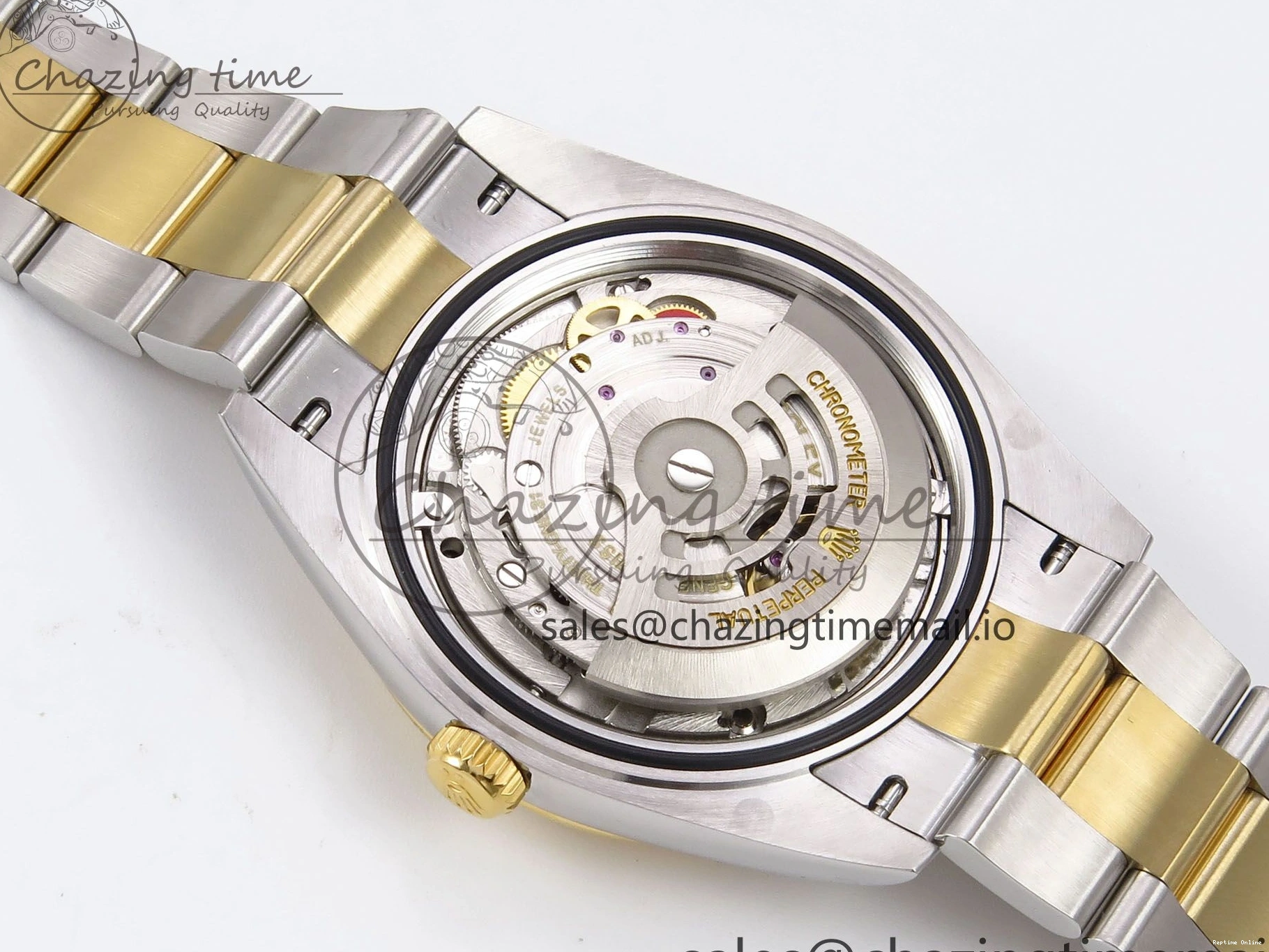 0506 DateJust 41 126333 EWEF Best Edition YG Stick Dial on SS YG Oyster Bracelet A Durable 971